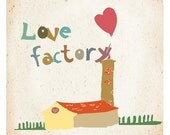 Love Factory Art Print 8x10 inch Wall Decoration Holiday I love you gift poster sale buy 2 get 3
