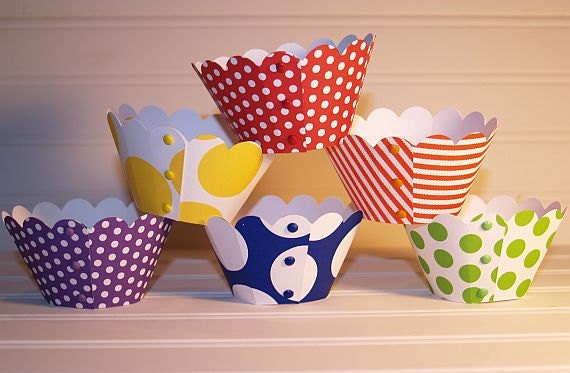 Rainbow Cupcake Wrappers set of 12 Il_170x135