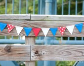 Patriotic Red White and Blue Glitter Felt Bunting Il_170x135