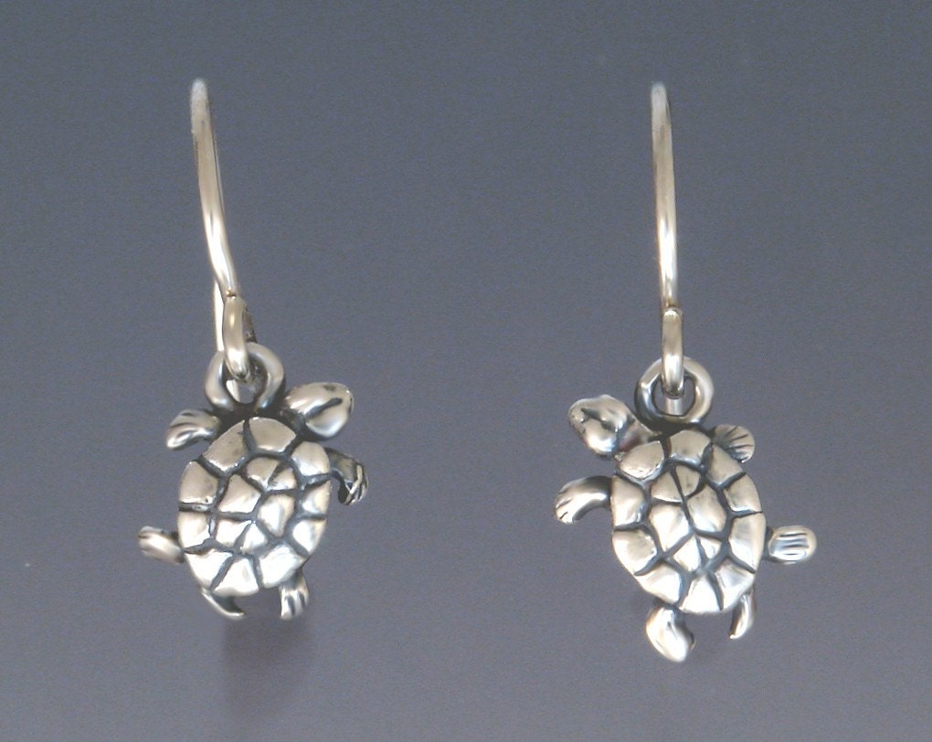 Tiny Turtle Earrings