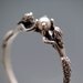 Two Mermaids Ring with Pearl