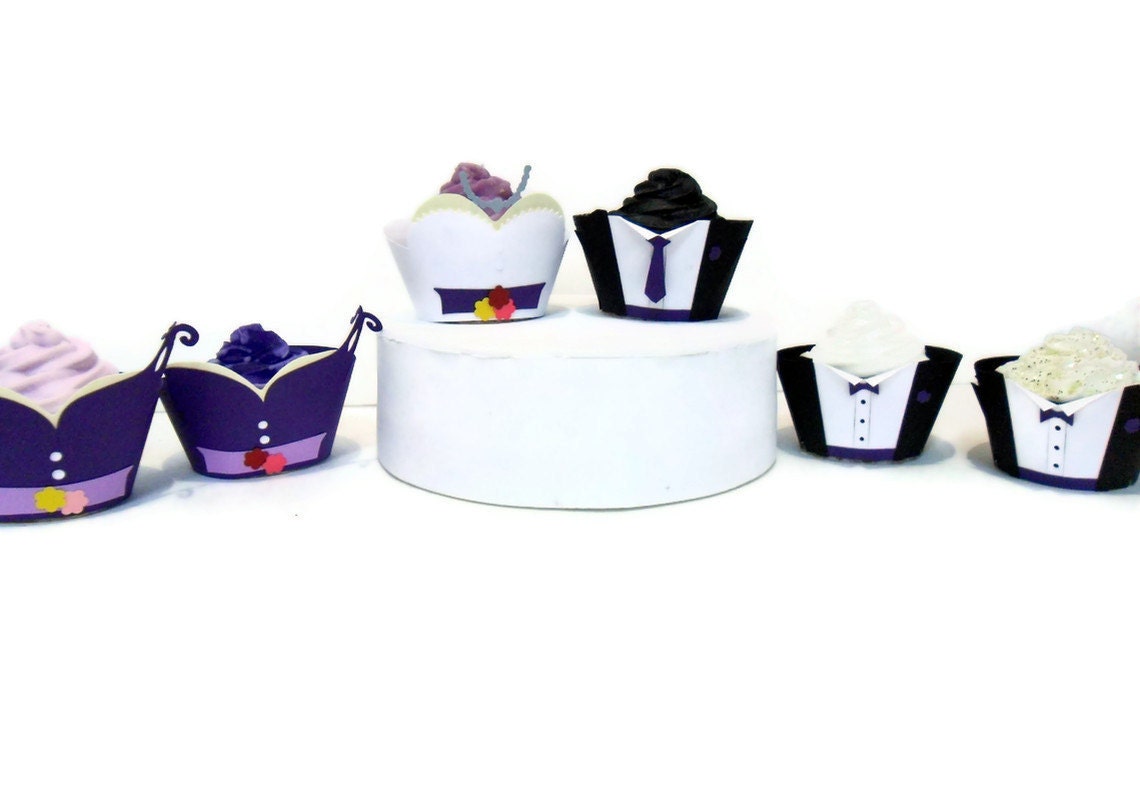 Bridal Party Cupcake Wrappers- Set of 8 Il_170x135
