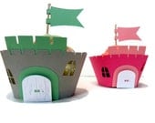 Cupcake Wrappers Castle Wrappers AND Toppers - set of 24 Il_170x135
