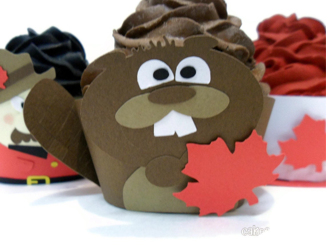 Beaver Cupcake Wrappers - Set of 12