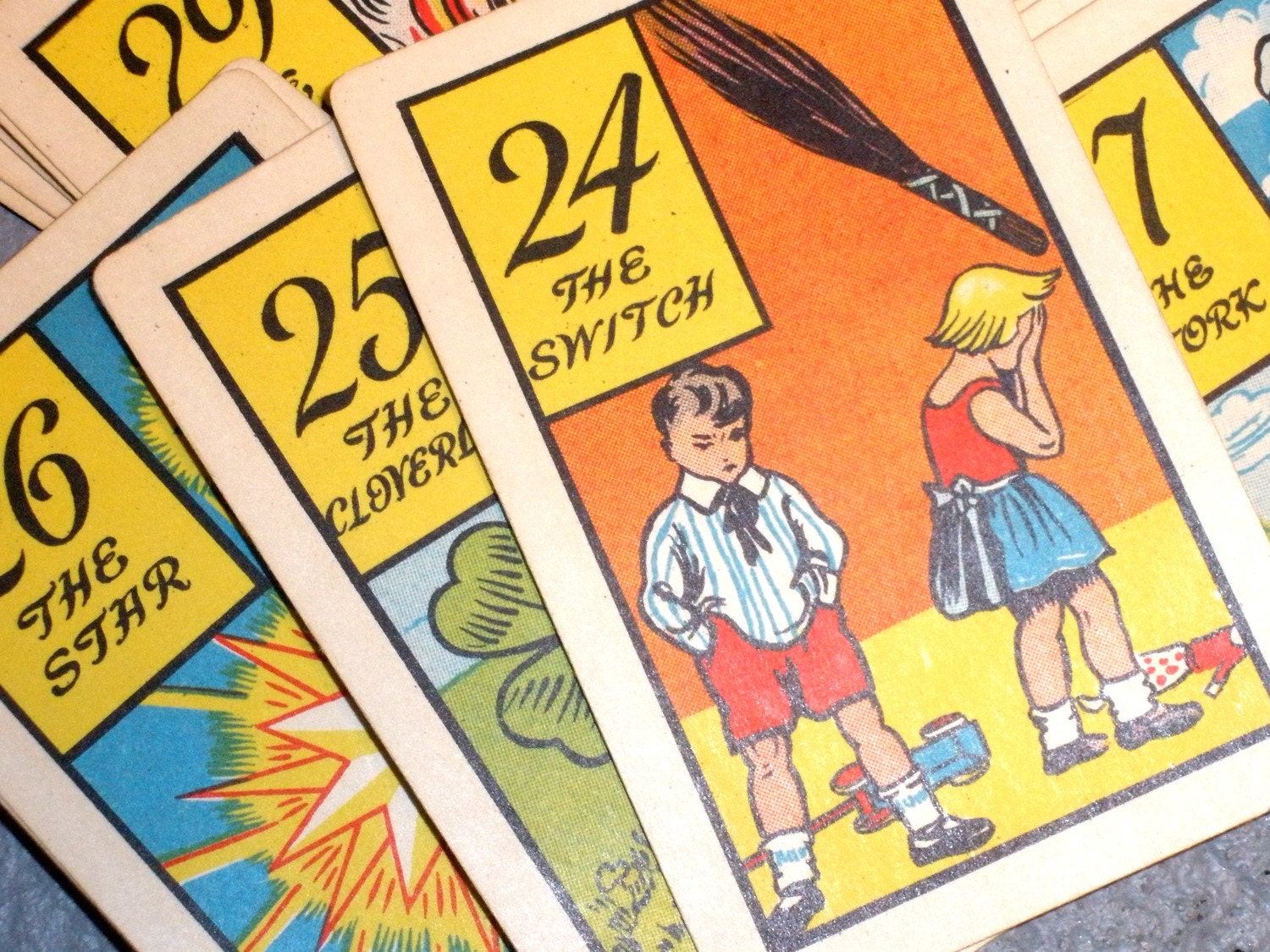1940 Vintage Fortune Telling Cards Great Graphics