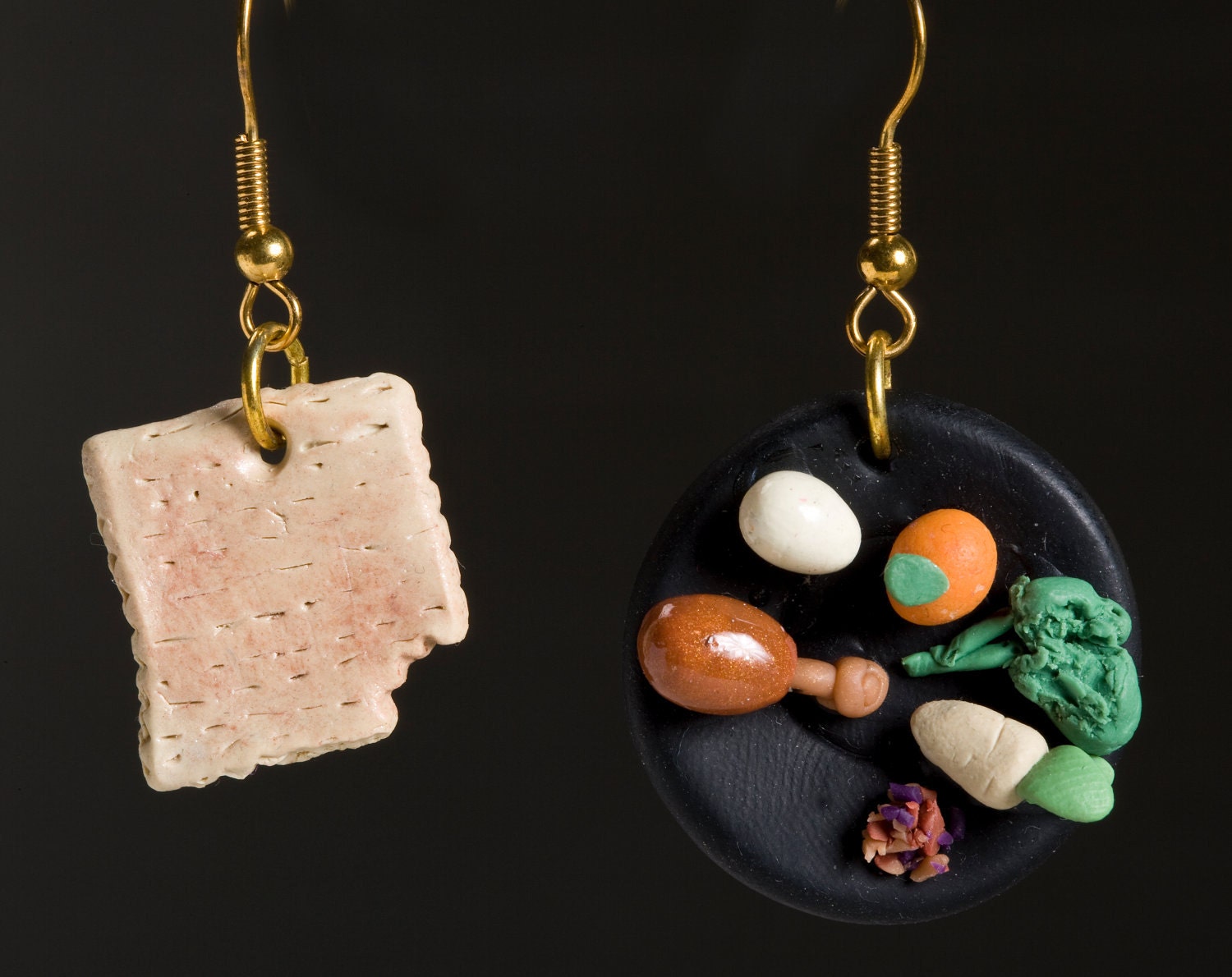 Passover Matzah and Seder Plate