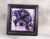 It's A Purple Thing Mixed Media Beaded Art