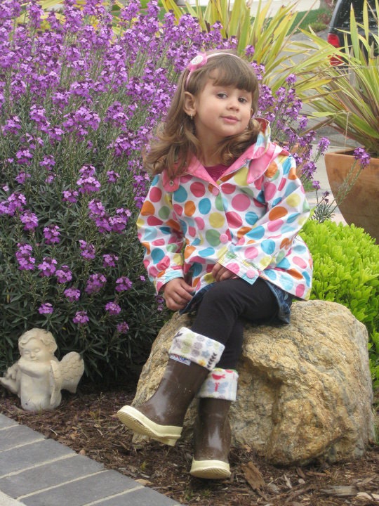 SLUGS (Kids, Children's size) Fleece Rain Boot Liner, Fleece Socks, Spring Fashion, Rain Boot Accessories, Boot Socks, Spring Showers