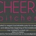 CHEEKY "Cheers Bitches" BACHELORETTE Party Invitation: Digital printable file