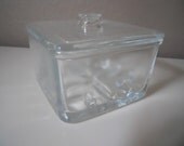 Vintage Glass Sanitary Cheese Preserver