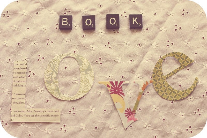 Book Love - Fine Art Photography, library, home decor, soft colors