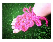 Tootsie Flowers - Crochet Baby Barefoot Sandals
