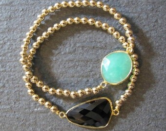d.blng - vermeil gem BRACELET (1 - TURQUOISE)