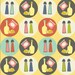 Crabtastic Spices Yellow Fabric by Maude Asbury for Blend Fabrics (1 yard) SALE, SALE, SALE