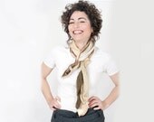 Unique Beige Scarf Women Tie Style - studiolana