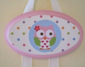 Owl Hair Clip Bow Accessory Holder