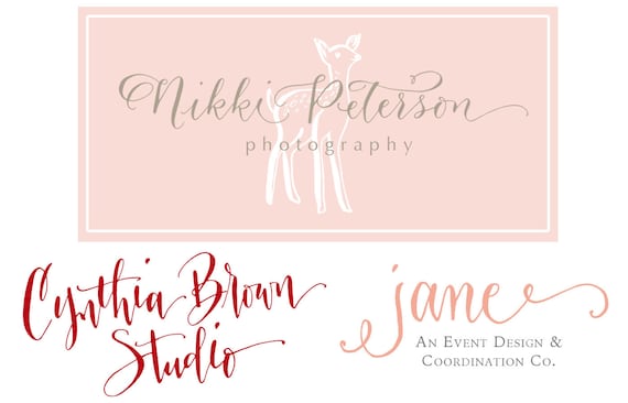 Calligraphy Logo - Handwritten Original Custom Design for your Business