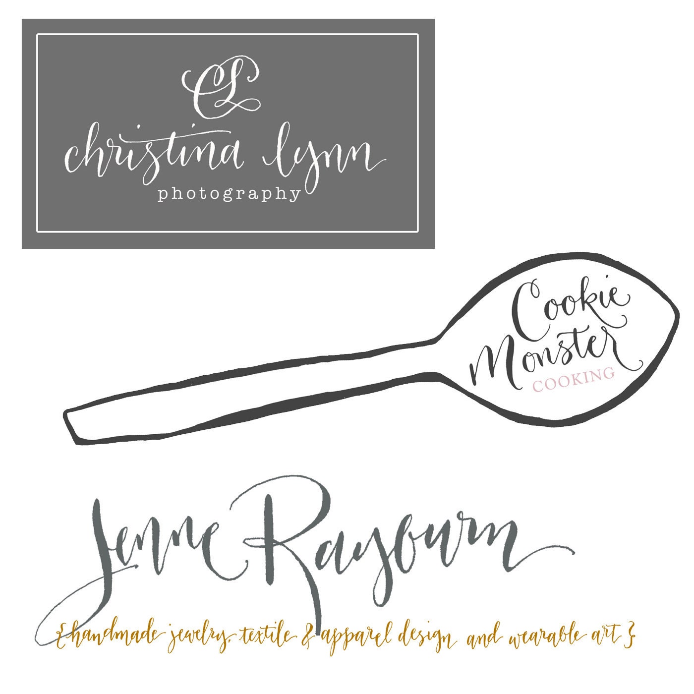 Calligraphy Logo - Handwritten Original Custom Design for your Business