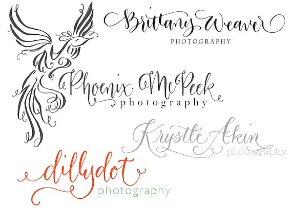 Calligraphy Logo - Handwritten Original Custom Design for your Business