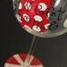 Sweet Home Alabama Houndstooth Polkadot Painted Wine Glass