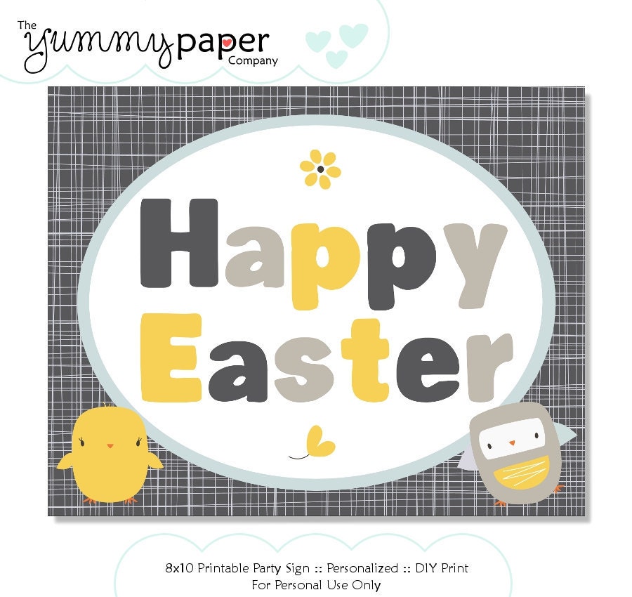 Easter Beans Party - 8x10 Sign ... Custom DIY Party Printables Il_170x135