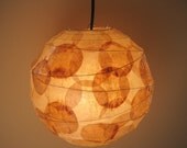 COFFEE FILTER ART - Hanging Light Paper Lampshade Lighting Fixture Hanging Paper Lantern Ceiling Light