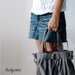 FERN // Dark Grey // 041 // Canvas Bag by Luckycann // Holiday Sale // 10% off