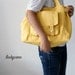 CARSON // LemonChiffon // 032 // Luckycann // Handmade // Everyday Canvas Bag // Spring Sale // 10% off