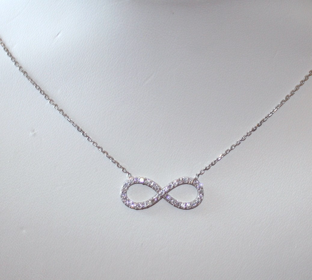 Infinity Symbol  Necklace as seen on Reese Witherspoon - Celebrity Inspired