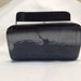 Fused Glass Business Card Holder New York Black on Black  339