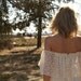 Off The Shoulder, Ivory, Vintage Wedding Dresses - Jordan