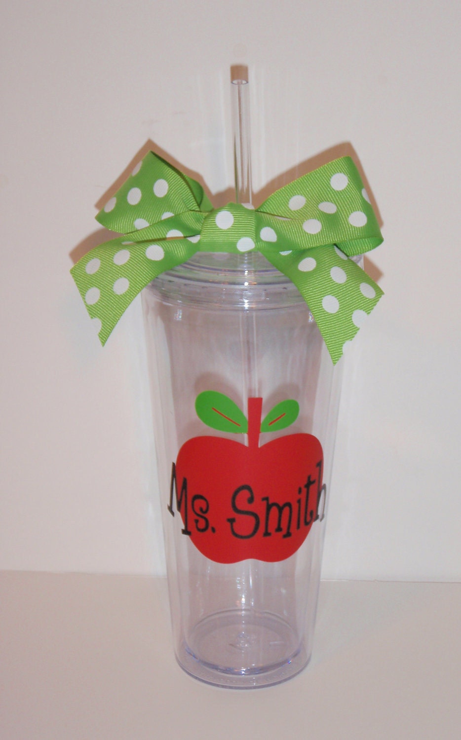 Personalized Apple Teacher Tumbler
