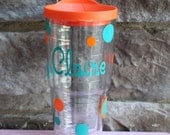 COLLEGE COLORS PERSONALIZED tumbler