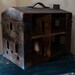 RESERVED FOR NADIA Vintage Folk Art Toolbox Doll House Primitive Repurposed Art Antique Depression Era Dollhouse