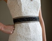 SALE  Beaded Bridal Sash