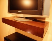 Floating Wood Shelves , Wall shelf , Walnut color 48 x 9.5 x 3 Decorative wall Shelf