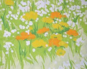 Vintage Sheet Bed Linen Fat Quarter fabric for sewing and quilting