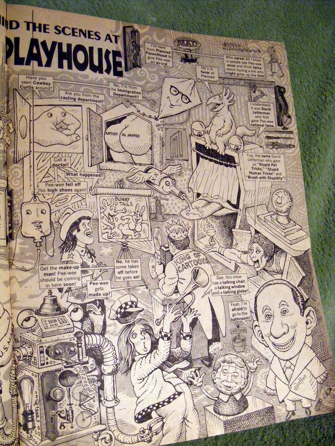 Pee-wee Herman MAD Magazine 1987 Pee wee's Playhouse