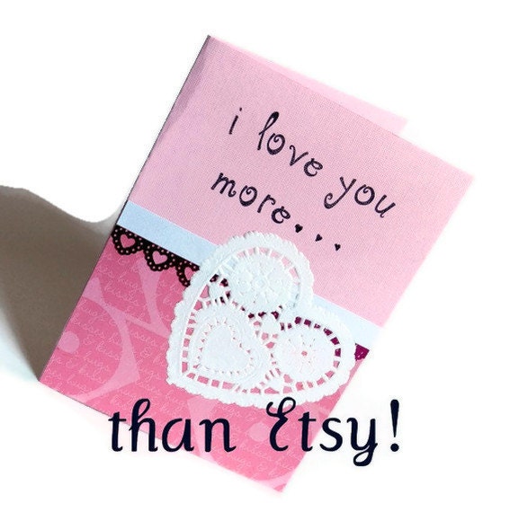 I love you more than Etsy card