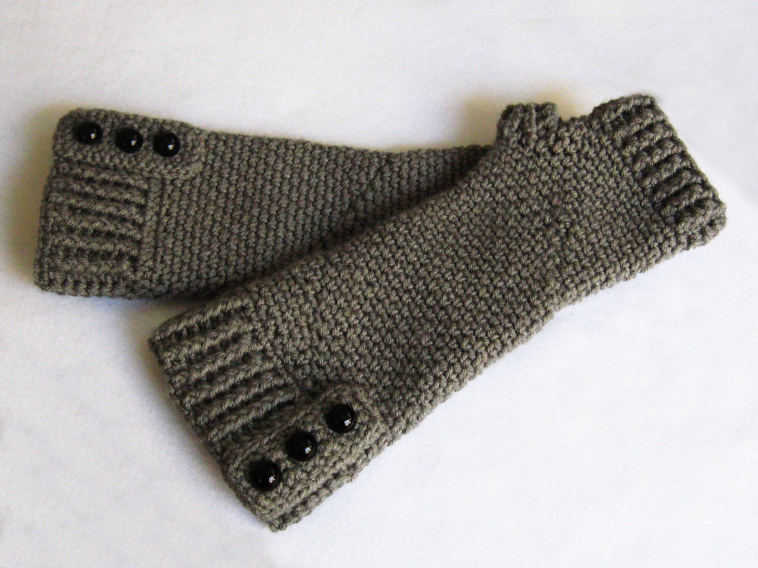 CROCHET PATTERN Fingerless Gloves (Sizes Adult Small to X-Large) Instant Download
