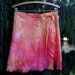 Pink and Orange Wrap Skirt