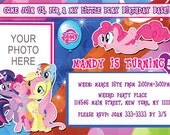 My Little Pony Birthday Invitation - Digital File - You Print - Customized Il_170x135