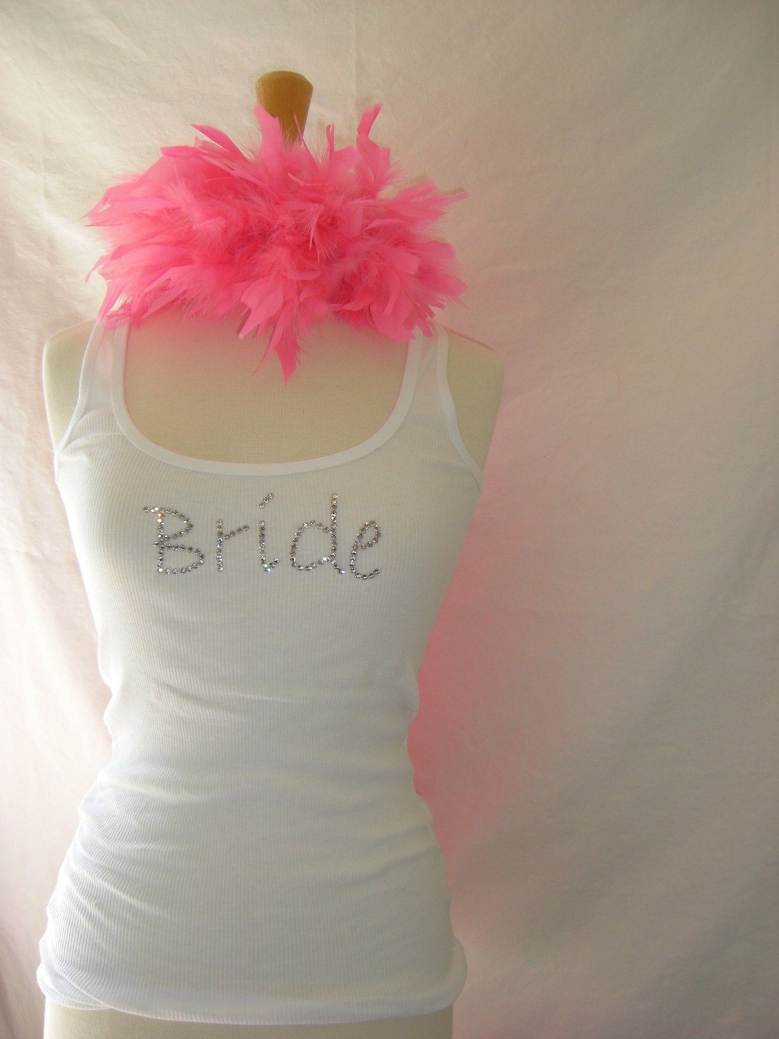 Bride, Bachelorette Tank, Swarovski Embellished, Spoil the Bride to Be by Dirty Girl Creations on Etsy
