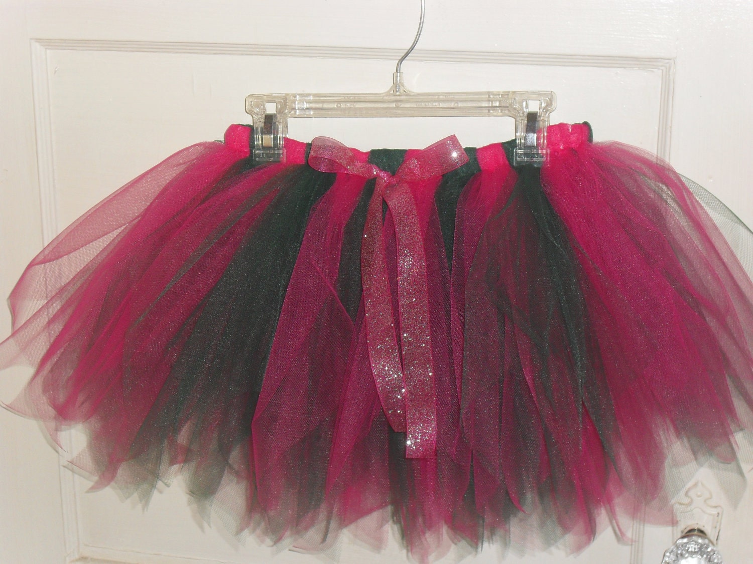 Adult/Teen Fuschia and Green Tutu Skirt