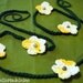Spring Flowers Crochet Belt, Choker, scarf, head-band -Red Crochet Flowers Garland
