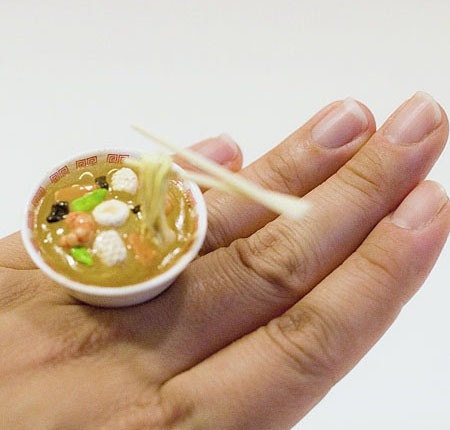 Kawaii Japanese Seafood Noodles Floating Ring