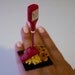 RESERVED for a Special Customer - Kawaii Miniature Food Floating Ring - French Fries and Onion RIngs with Ketchup