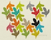 autumn - mid century design art print NEW EXTRA LARGE A2 size