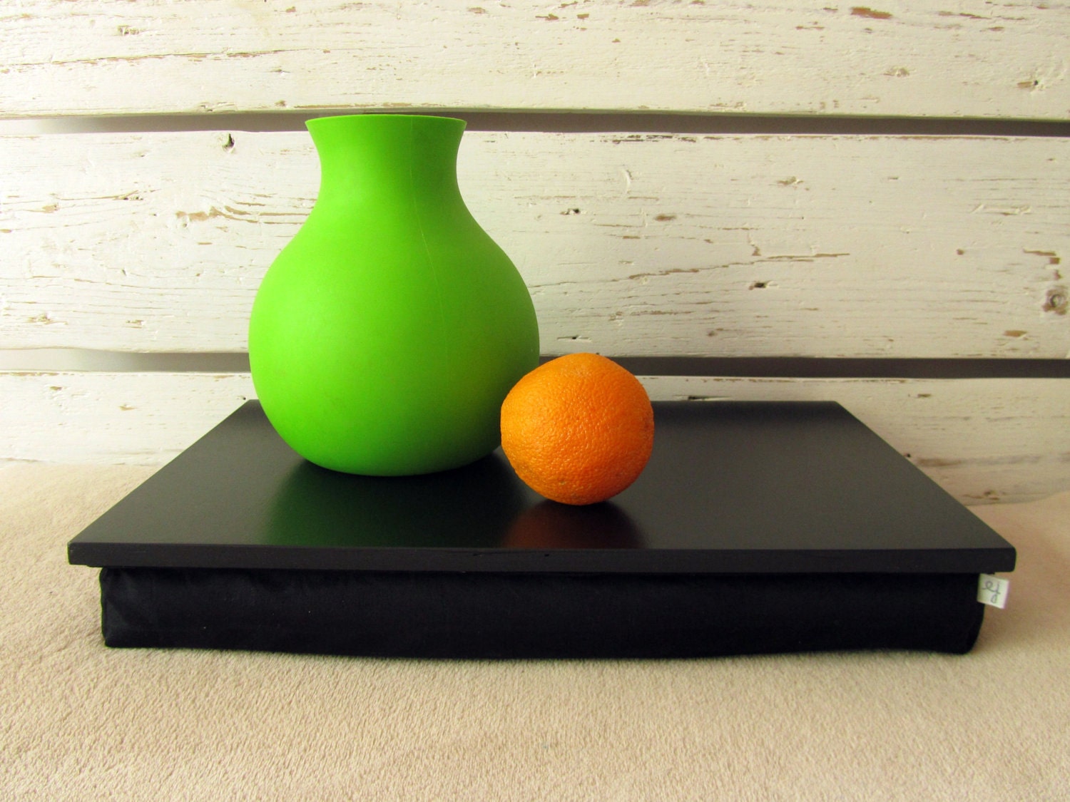 Laptop Lap Desk or Breakfast serving Tray without edges - Black- Custom Order