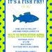 Fish Fry Invitation (Birthday, Baby Shower, Engagement, Rehearsal) Printable Custom Preppy